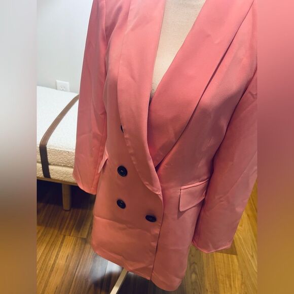 CeCe Begonia long Double-Breasted Blazer size 8 - Picture 3 of 11